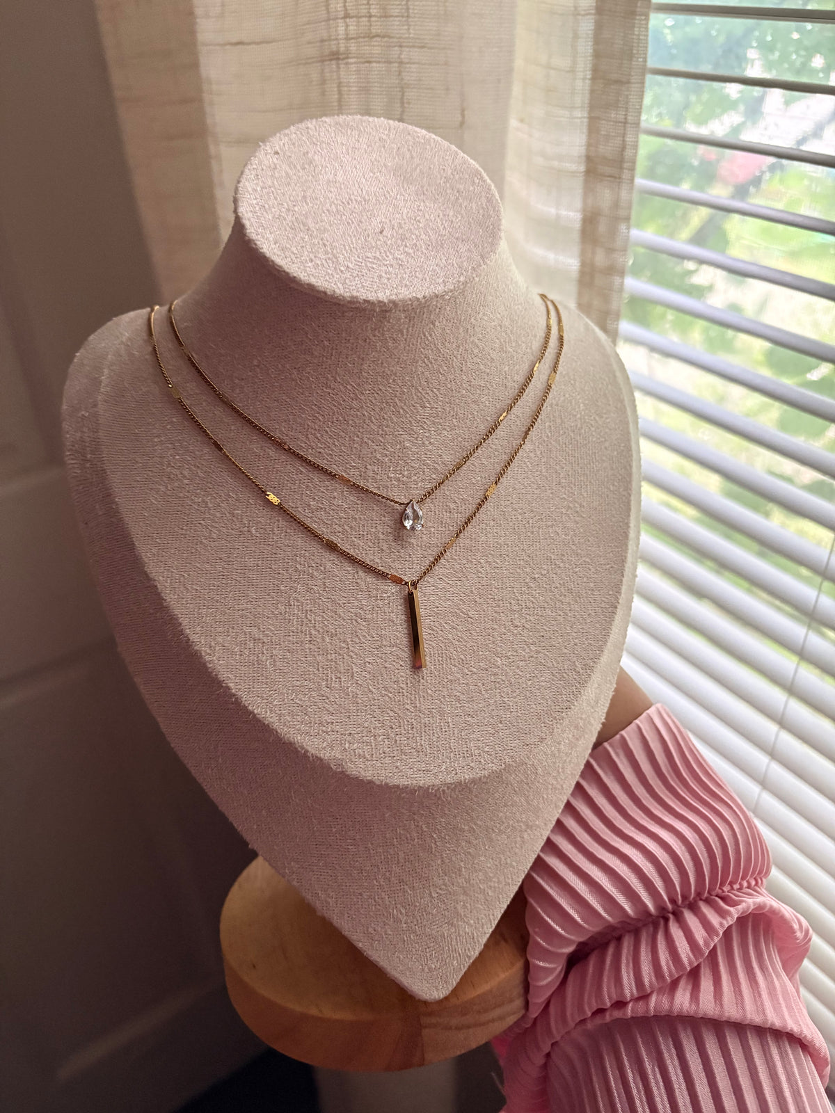 The Twin Drop Necklace