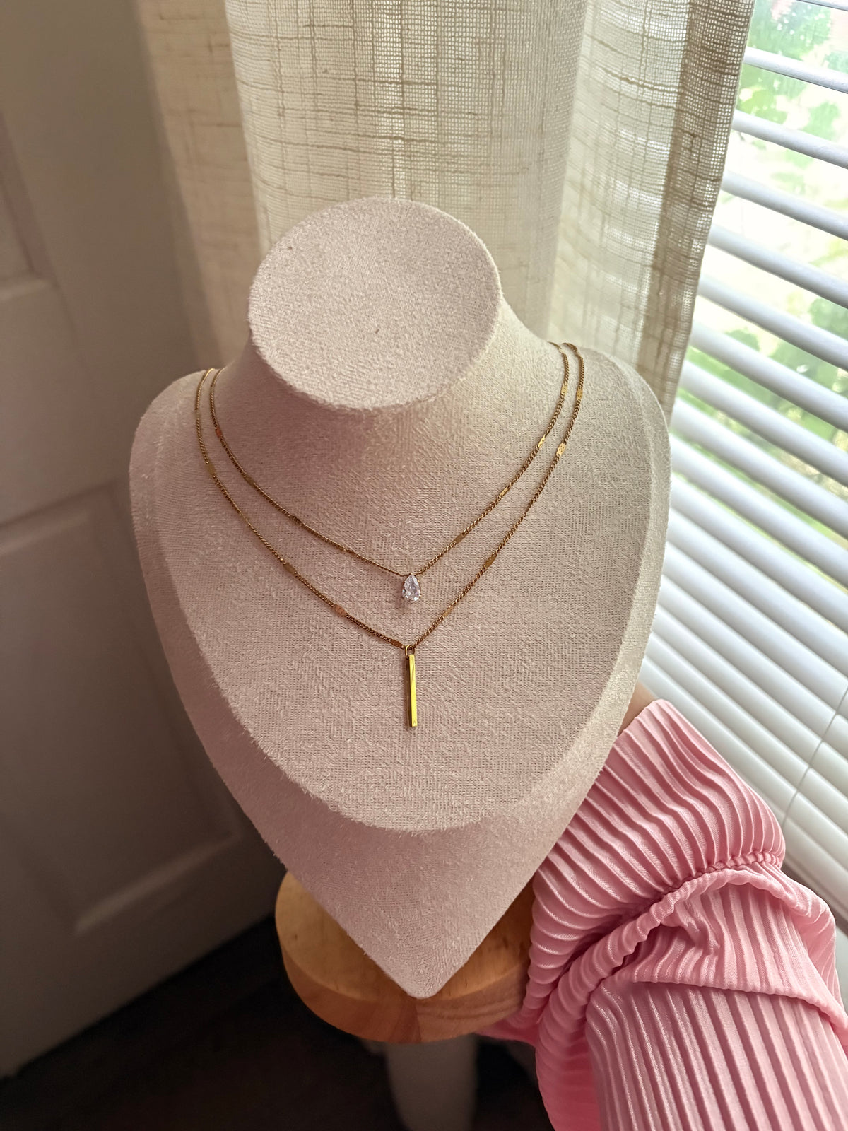 The Twin Drop Necklace
